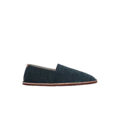 Brunello Cucinelli , Blue Velvet Slip-On Shoes ,Blue male, Sizes: