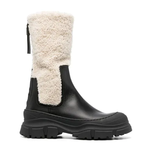 Brunello Cucinelli , Brunello Cucinellin Shearling Boots ,Black female, Sizes: