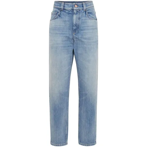 Brunello Cucinelli , Denim Jeans Classic Style ,Blue female, Sizes: