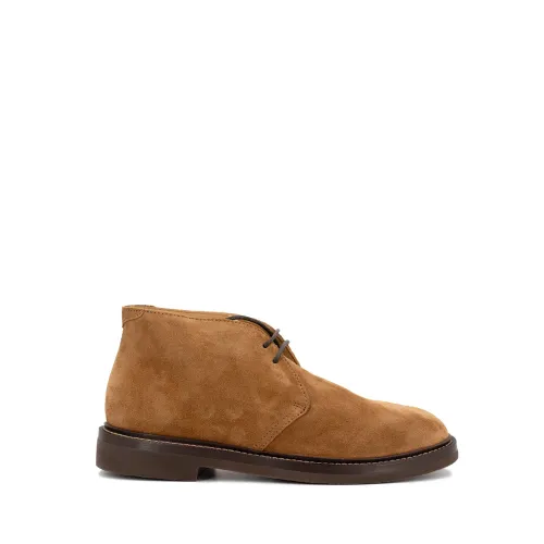 Brunello Cucinelli , Elevate Your Style with Chukka Boot ,Brown male, Sizes: