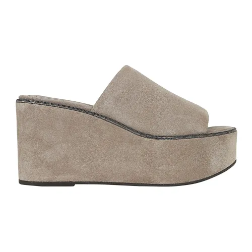 Brunello Cucinelli , ICE Shoes ,Gray female, Sizes: