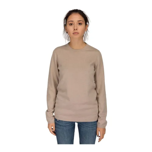 Brunello Cucinelli , Kashmir Oversized Beige Sweater ,Beige female, Sizes: