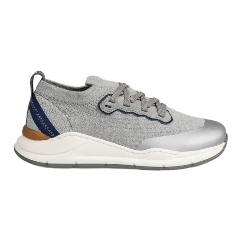 Brunello Cucinelli , Kids Sneakers, Style Bpistzf126 - Cbs52 ,Gray male, Sizes: