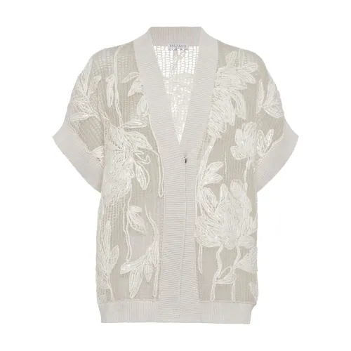 Brunello Cucinelli , Luxury Cashmere Sweaters ,White female, Sizes: