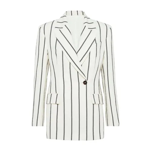 Brunello Cucinelli , Luxury Jackets Collection ,White female, Sizes: