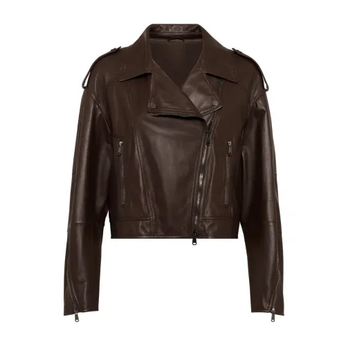 Brunello Cucinelli , Luxury Jackets for Men ,Brown female, Sizes: