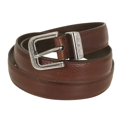Brunello Cucinelli , Men's Accessories Belts C8113 Ss24 ,Brown male, Sizes: