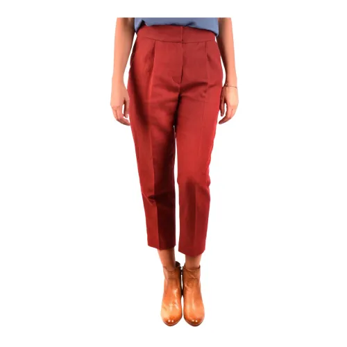 Brunello Cucinelli , Red Pants, Ss18, Mf553P6394 ,Red female, Sizes: