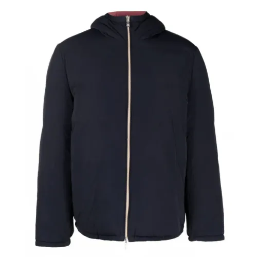 Brunello Cucinelli , Reversible Padded Jacket ,Blue male, Sizes:
