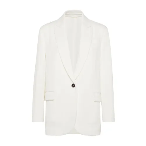 Brunello Cucinelli , Stylish Jackets ,White female, Sizes: