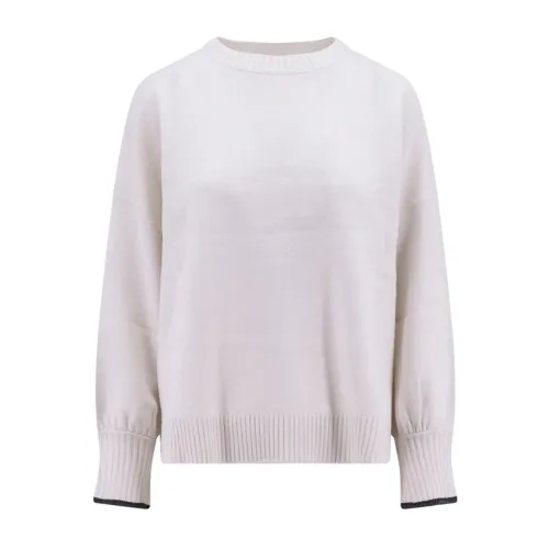 Brunello Cucinelli , White Cashmere Sweater Aw20 ,White female, Sizes: