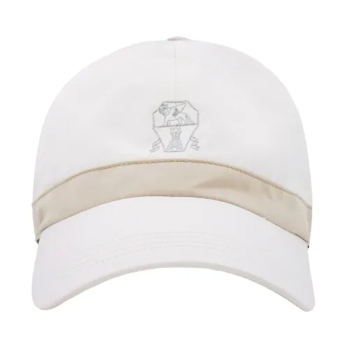 Brunello Cucinelli , White Logo Embroidered Hat ,White male, Sizes: