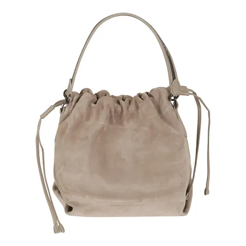 Brunello Cucinelli , Women's Bags Shoulder Bags C8795 Ss24 ,Beige female, Sizes: ONE SIZE