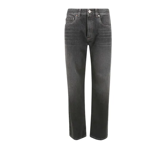 Brunello Cucinelli , Women's Clothing Jeans C8999 Ss24 ,Gray female, Sizes: