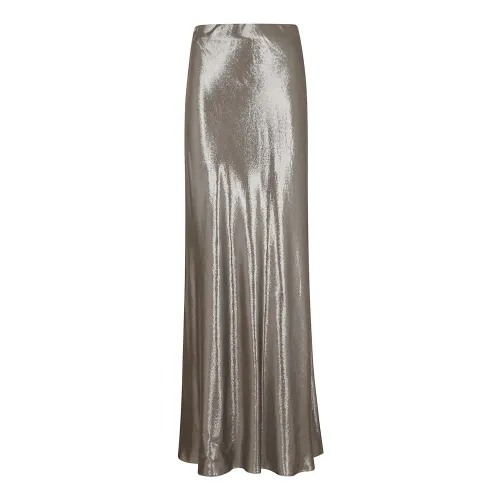 Brunello Cucinelli , Women's Clothing Skirts Grey Ss24 ,Gray female, Sizes:
