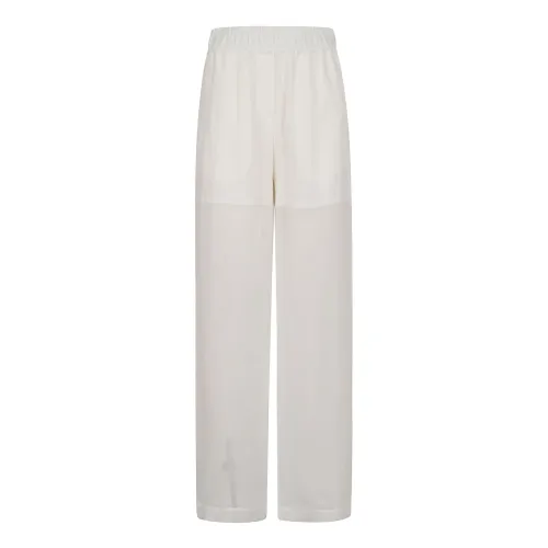 Brunello Cucinelli , Women's Clothing Trousers C100 Ss24 ,Beige female, Sizes: