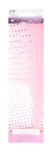 Brushworks Shower Comb Pink