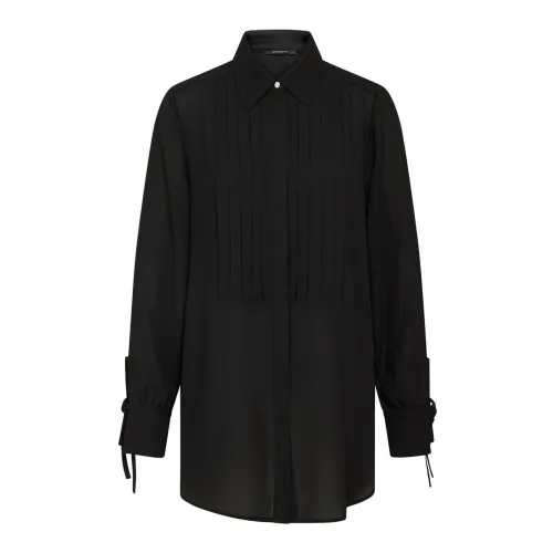 Bruuns Bazaar , Elegant Black Camillabbhayet Shirt ,Black female, Sizes: