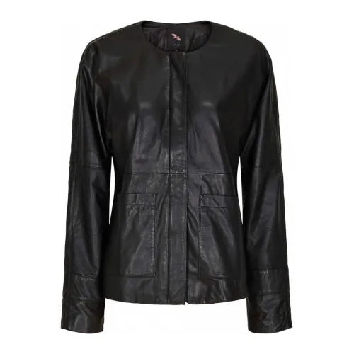 Btfcph , Leather Jacket ,Black female, Sizes: