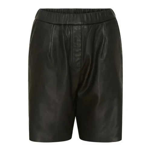 Btfcph , Leather Shorts 100152 Black ,Multicolor female, Sizes: