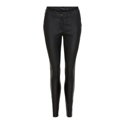 Btfcph , Stylish Leather Pants (100028) Black ,Black female, Sizes: