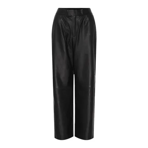 Btfcph , Wide Leather Pants 100145 ,Black female, Sizes: