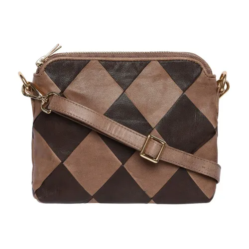 Btfcph , Woven Clutch Color Mix Skind ,Brown female, Sizes: ONE SIZE