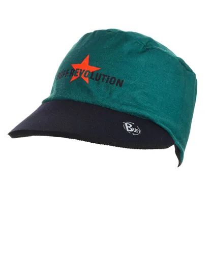 Buff Childrens Unisex Reversible cap with rubber visor 113300 children - Black - One