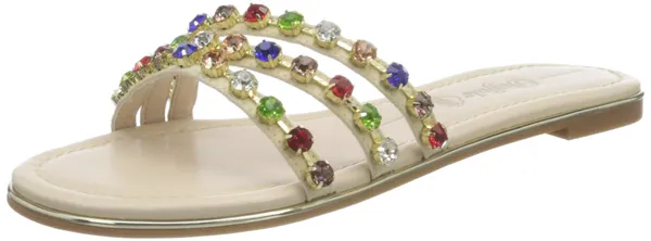 Buffalo Women's Rita Diamonds Flat Sandal