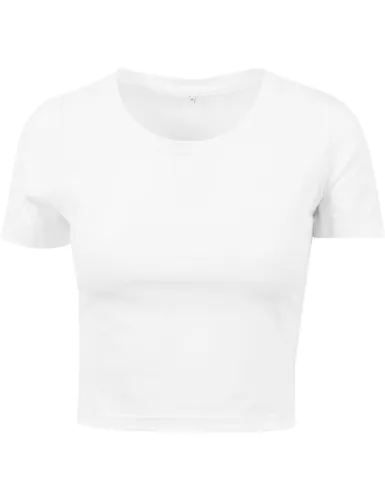 Build Your Brand Womens Ladies Cropped Tee T-shirt