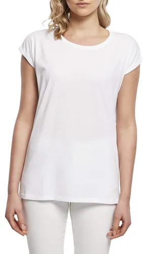 Build Your Brand Women's T-Shirt Ladies Extended Shoulder