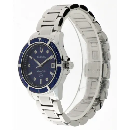 Bulova , Marine Star Lady Quartz Watch ,Blue female, Sizes: ONE SIZE