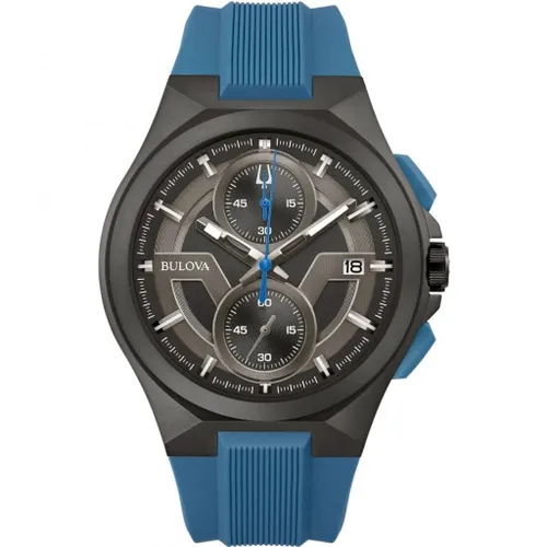 Bulova Men's Chronograph Quartz Watch with Silicone Strap