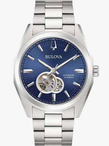 Bulova Mens Surveyor Expansion Blue Dial Automatic Watch 96A275