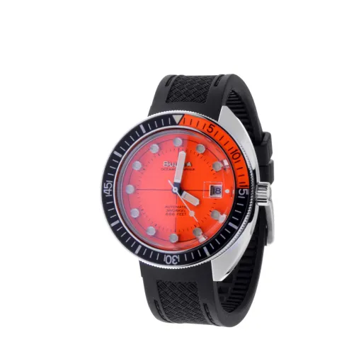 Bulova , Oceanographer 41mm Automatic Diver's Watch ,Orange male, Sizes: ONE SIZE