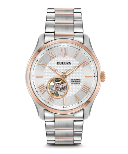Bulova Wilton Mens Silver Watch 98A213 Stainless Steel - One Size