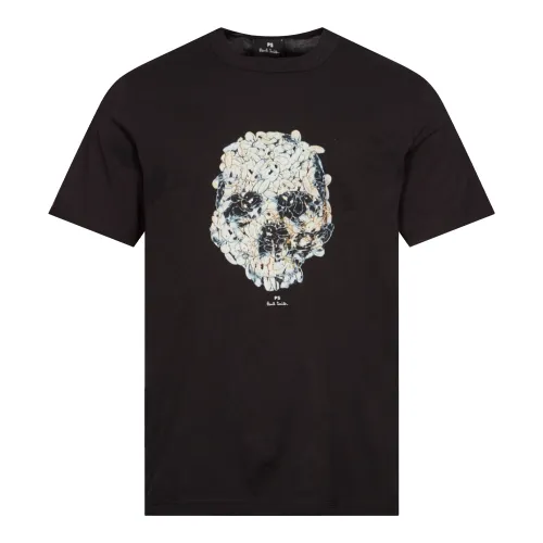 Bunny Skull T-Shirt - Black