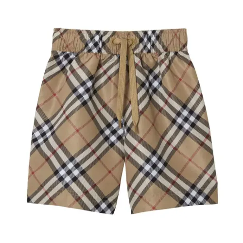 Burberry , Archive Beige Check Shorts ,Beige male, Sizes: