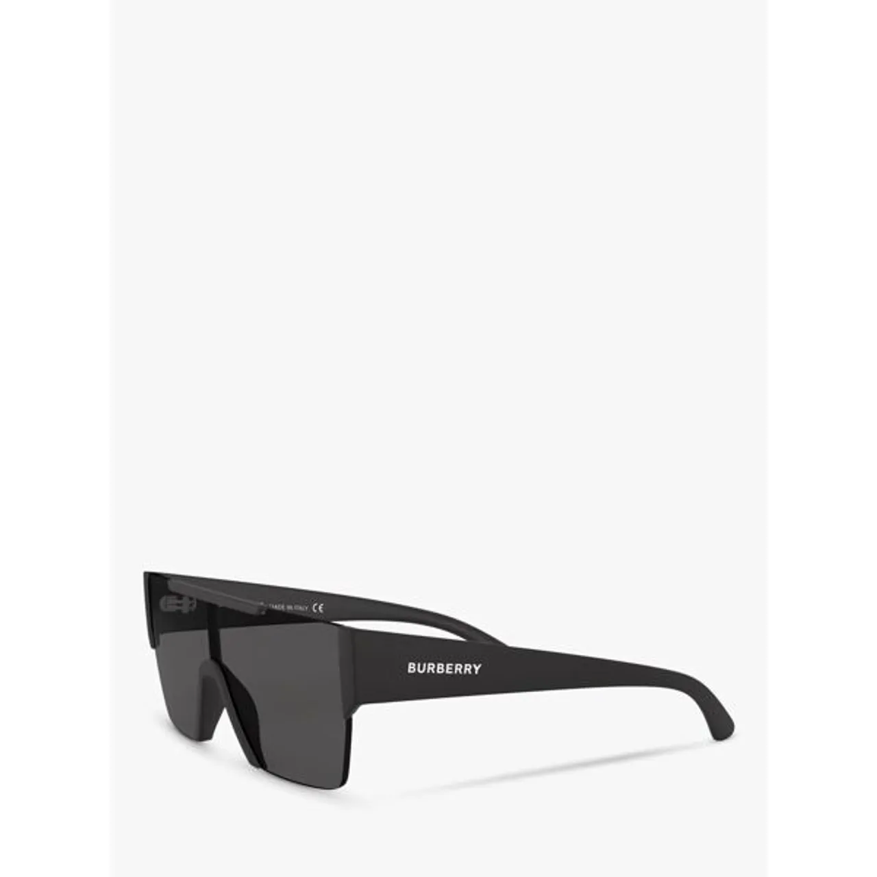 Burberry BE4291 Men's Rectangular Sunglasses - Black - Male