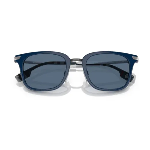 Burberry , Be4395 Peter Sunglasses ,Blue male, Sizes: