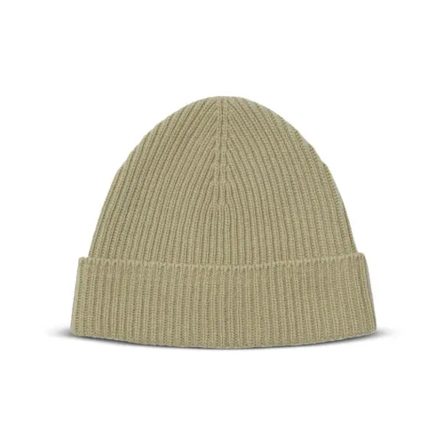 Burberry , Beige Ribbed Wool Hat ,Green male, Sizes: ONE