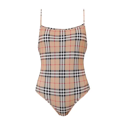 Burberry , Beige Swimwear with Removable Pads ,Multicolor female, Sizes: