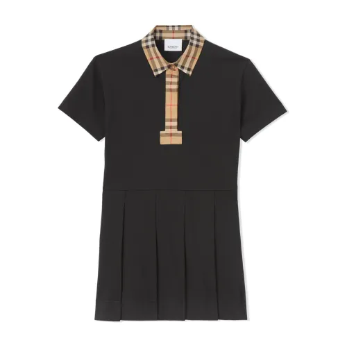 Burberry , Black Sigrid Polo Neck Midi Dress ,Black female, Sizes: