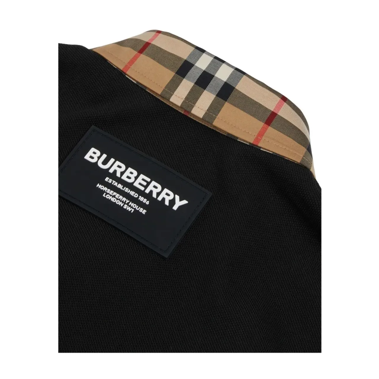 Burberry , Black Vintage Check Polo Shirt ,Black male, Sizes: