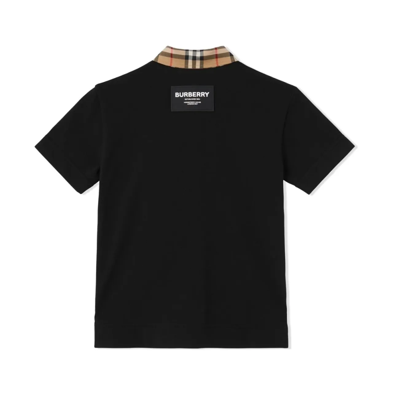 Burberry , Black Vintage Check Polo Shirt ,Black male, Sizes: