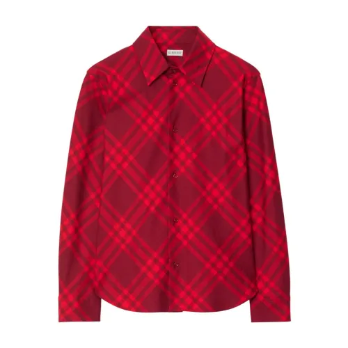 Burberry , Blouses Shirts ,Red female, Sizes: