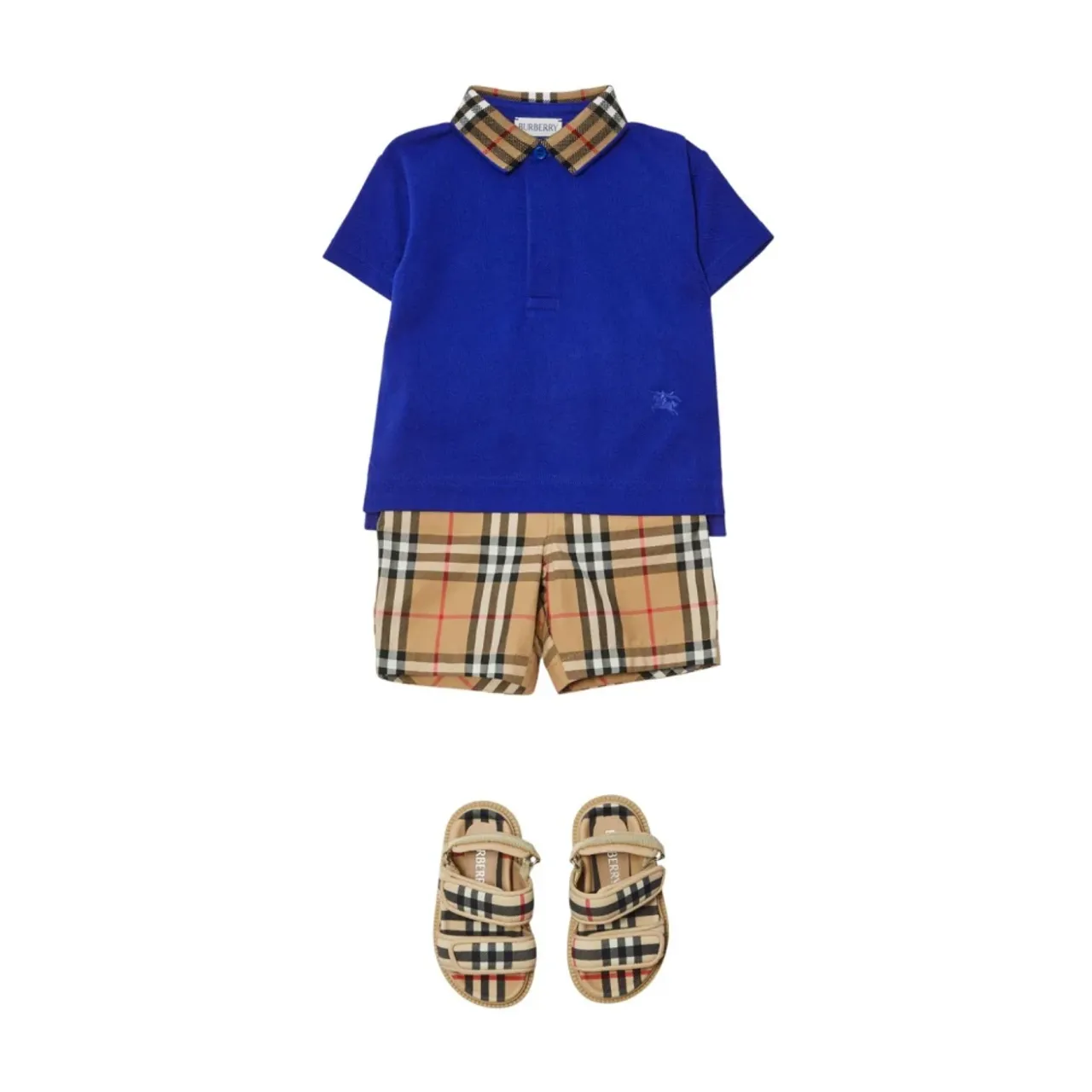 Burberry , Blue Kids T-shirts and Polos ,Blue male, Sizes: