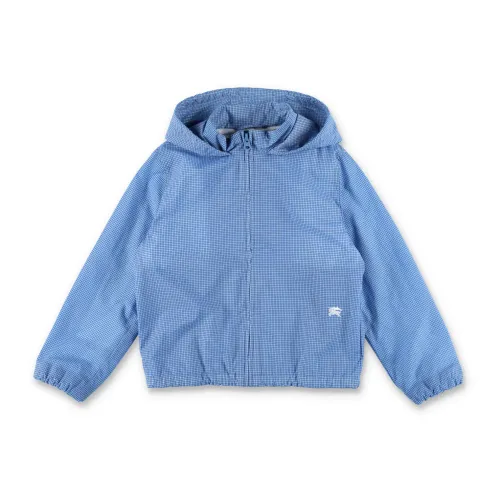 Burberry , Boy's Clothing Outerwear Light Steel Blue Ss24 ,Blue male, Sizes: