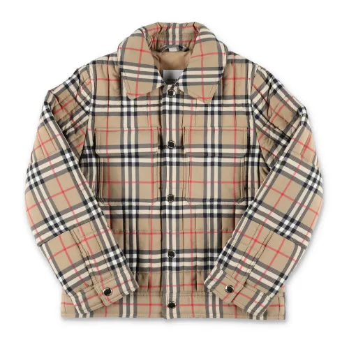 Burberry , Boys Clothing Shirts Archive Beige Check Ss24 ,Multicolor male, Sizes: