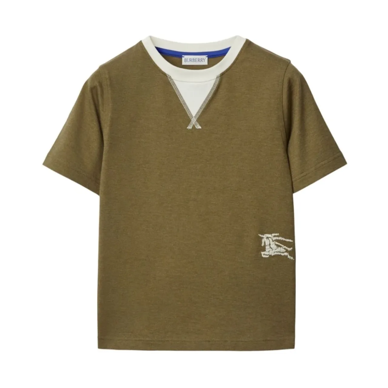 Burberry , Boy's Clothing T-Shirts & Polos Darkgreen Ss24 ,Green male, Sizes: